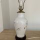 Lampe en porcelaine vintage décor grues – Franklin Porcelain