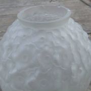 Vase boule art déco paire décor fleurs et feuilles
