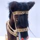 Vintage Mid-Century Wooden Rocking Horse Circa 1960s, Stuffed With Straw