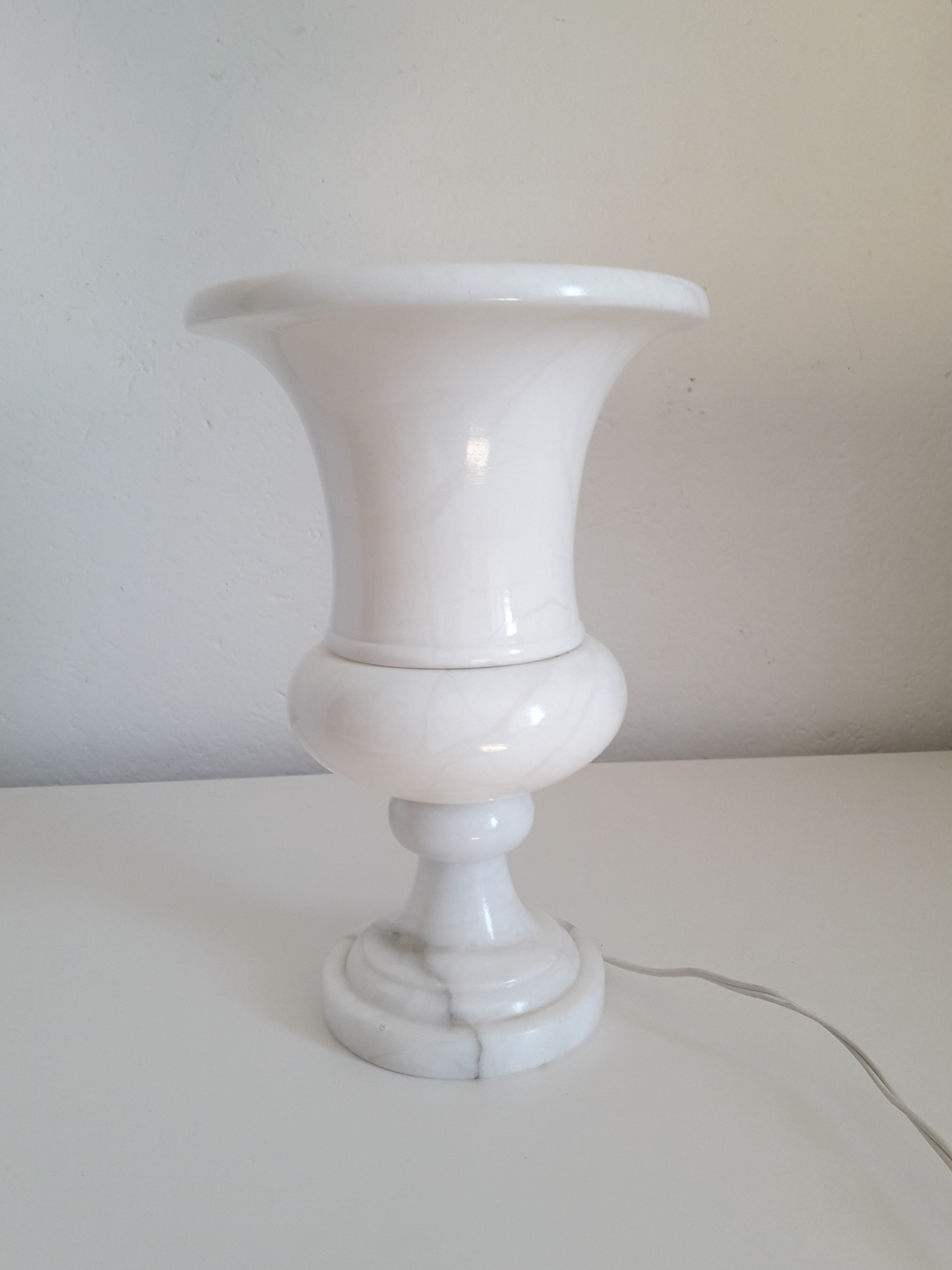 Lampe vintage albatre "Médicis"