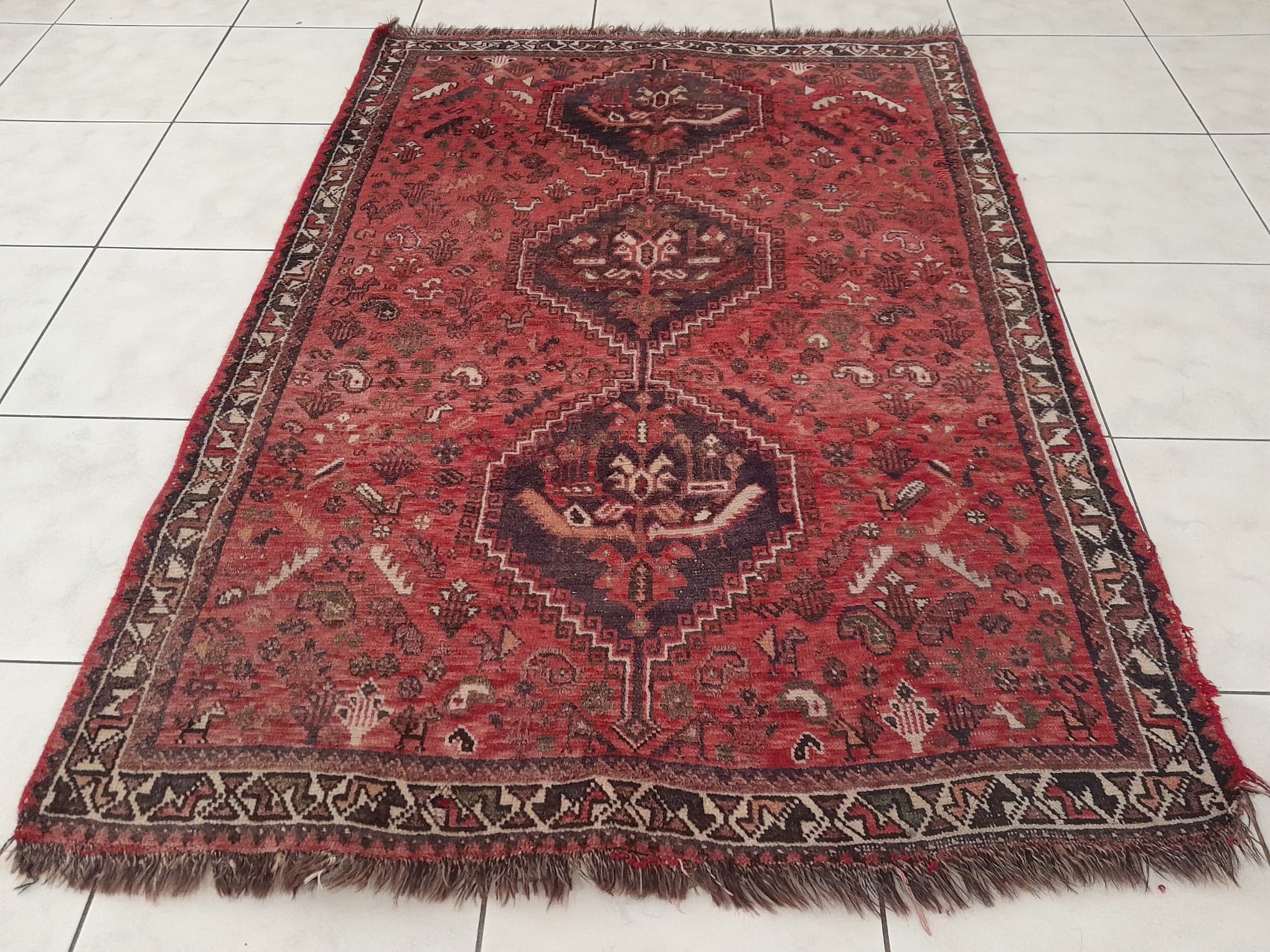 Handmade Persian Shiraz rug 150x108cm