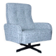Fauteuil pivotant tissu noir et blanc type de chaise armoire boucle