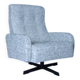 Fauteuil pivotant tissu noir et blanc type de chaise armoire boucle