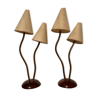 Pair of vintage lamps 90s