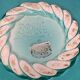 Large ceramic cut dish Monaco Cerart fish