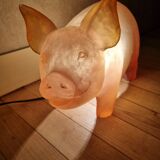 Leuchten pig lamp in resin