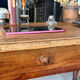 Old farmhouse table with turned legs