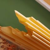 70's georgia jacob lamp, gold leaves