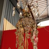Bronze lustre and crystal 19th