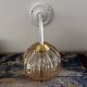 Glass globe wall light
