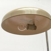 Minimalist German table lamp from the mid-century space age by Hustadt Leuchten, 1960s.