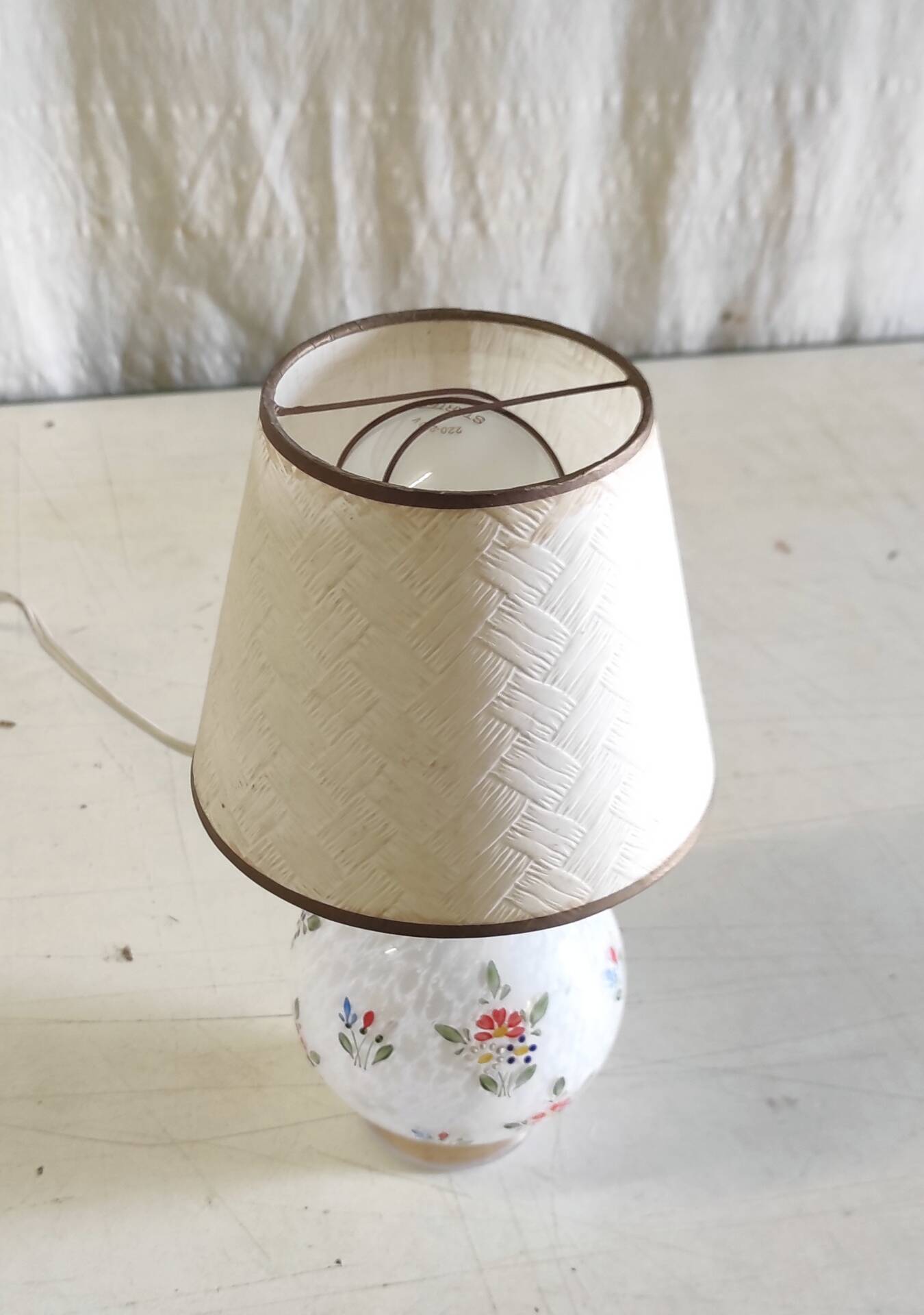 Lampe à poser en verre de Clichy - mid. XXeme