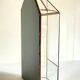 Vide poche mural miroir et laiton vintage