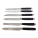 Silver and ebony table knives, stainless steel blade, Louis XVI style