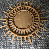 Wicker sun mirror