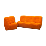 Orange sofa 70'