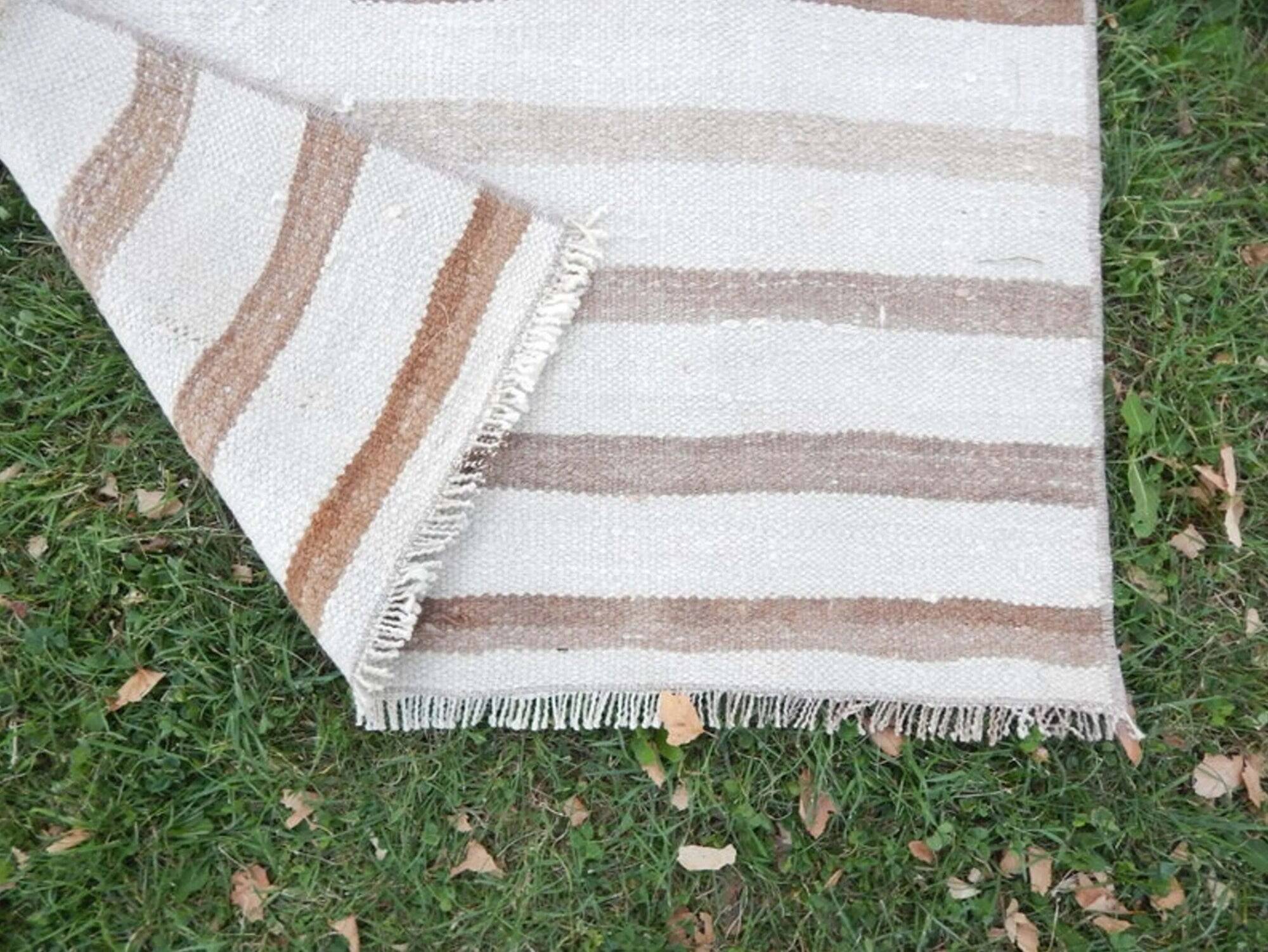 Vintage Turkish hallway rug 84x337 cm