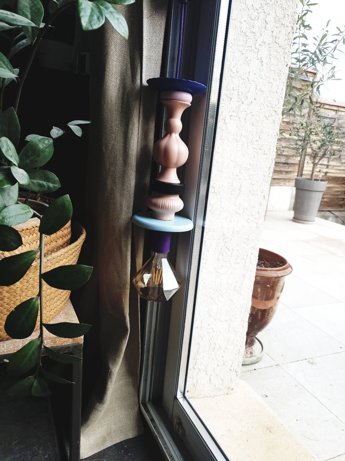 Upcycled suspension in Danish design style