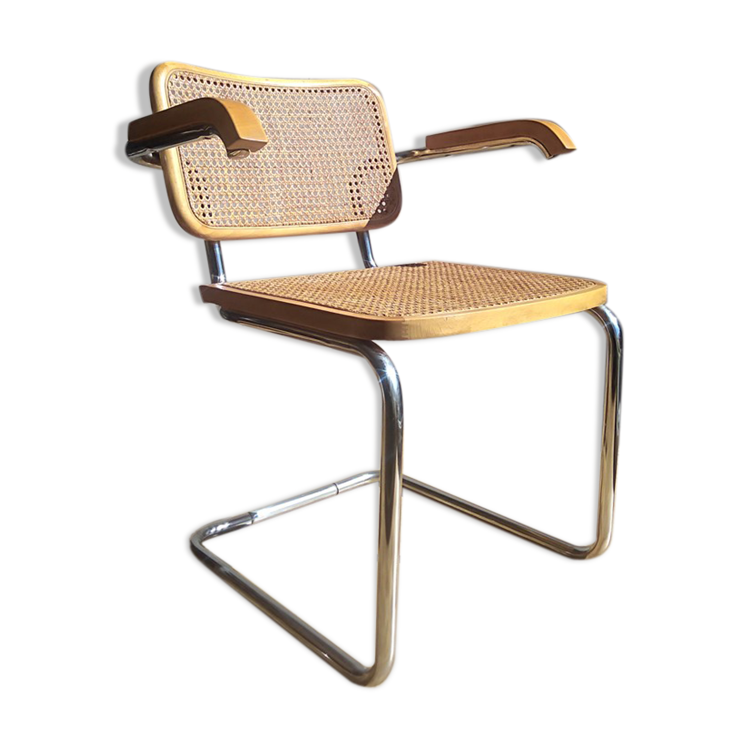 Cesca chair, Marcel Breuer design, Italian edition of the 70s/80s