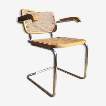 Fauteuil Cesca design Marcel Breuer, édition italienne des années 70/80