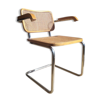 Cesca chair, Marcel Breuer design, Italian edition of the 70s/80s