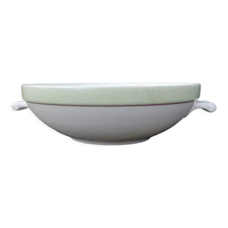 Plat de service/légumier de la faiencerie Salins France modèle isoard années 50