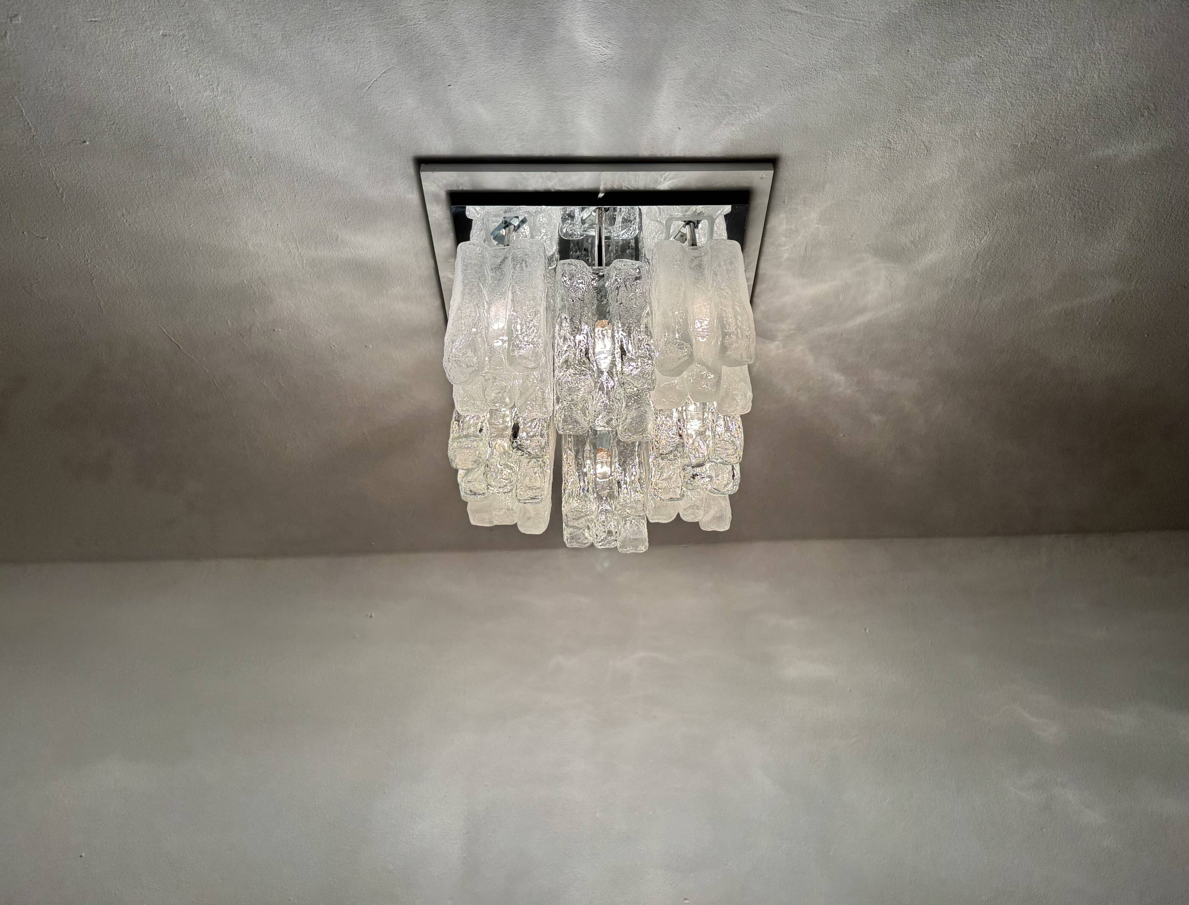 Austrian Granada Flush Light by J.T. Kalmar