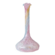 Vintage pastel colors polychrome murano glass flower vase, italy