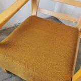 Scandinavian light wood armchair