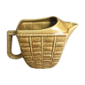 Ceramic pitcher braided wicker pattern