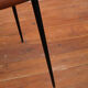 Vintage chair 1960 skai brown feet black iron