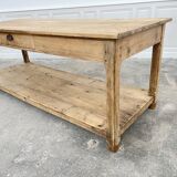 Ancienne table de drapier en pin
