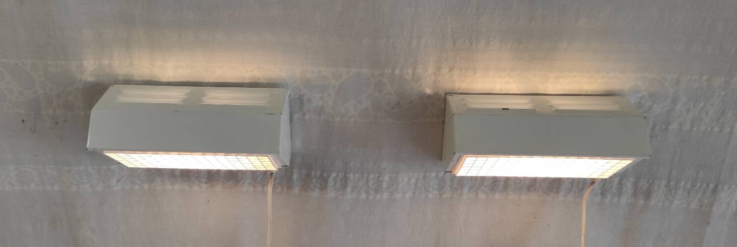 Industrial style wall lights by Ikea - 80s