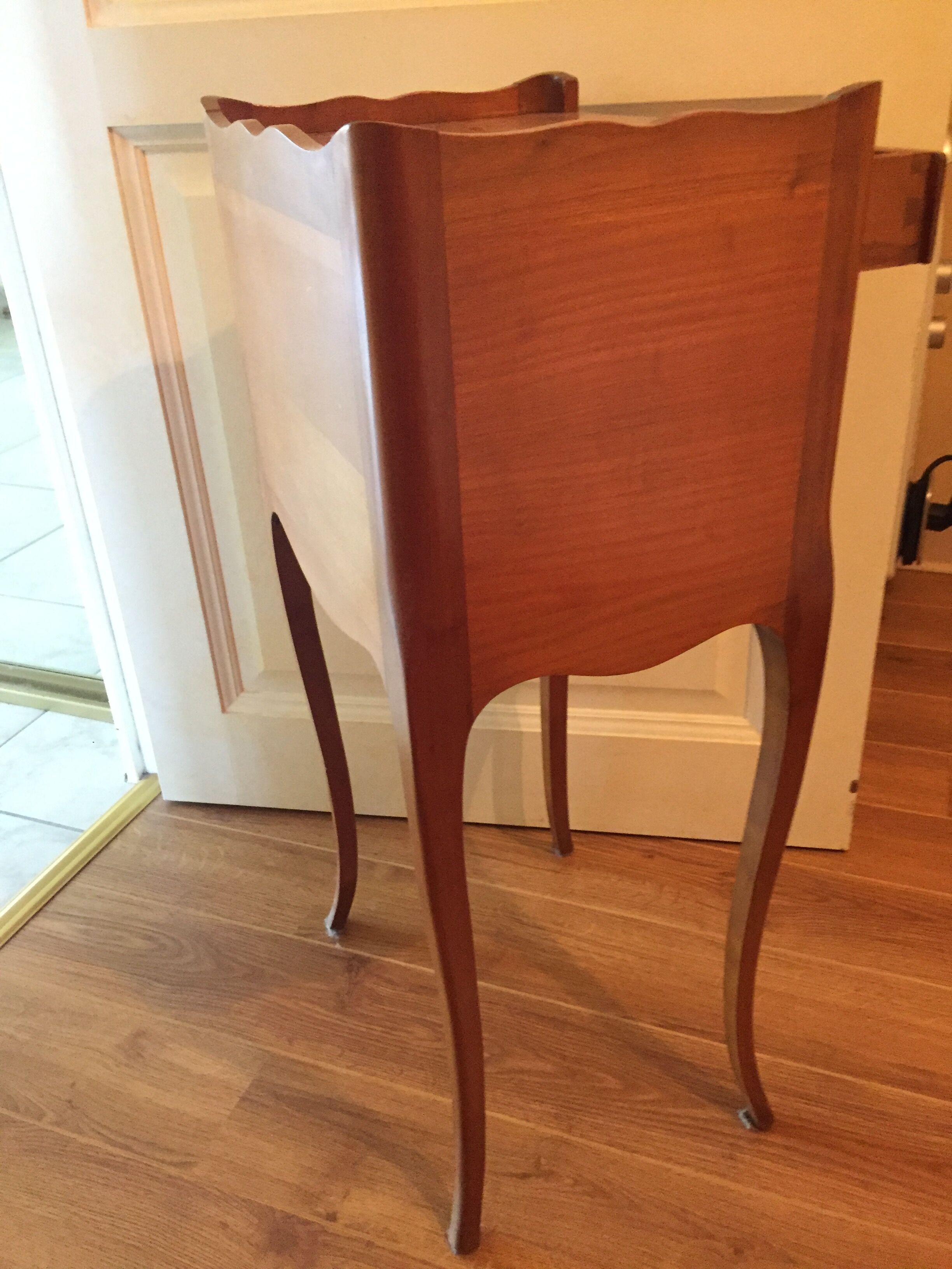 Bedside cherry wood louis XV style