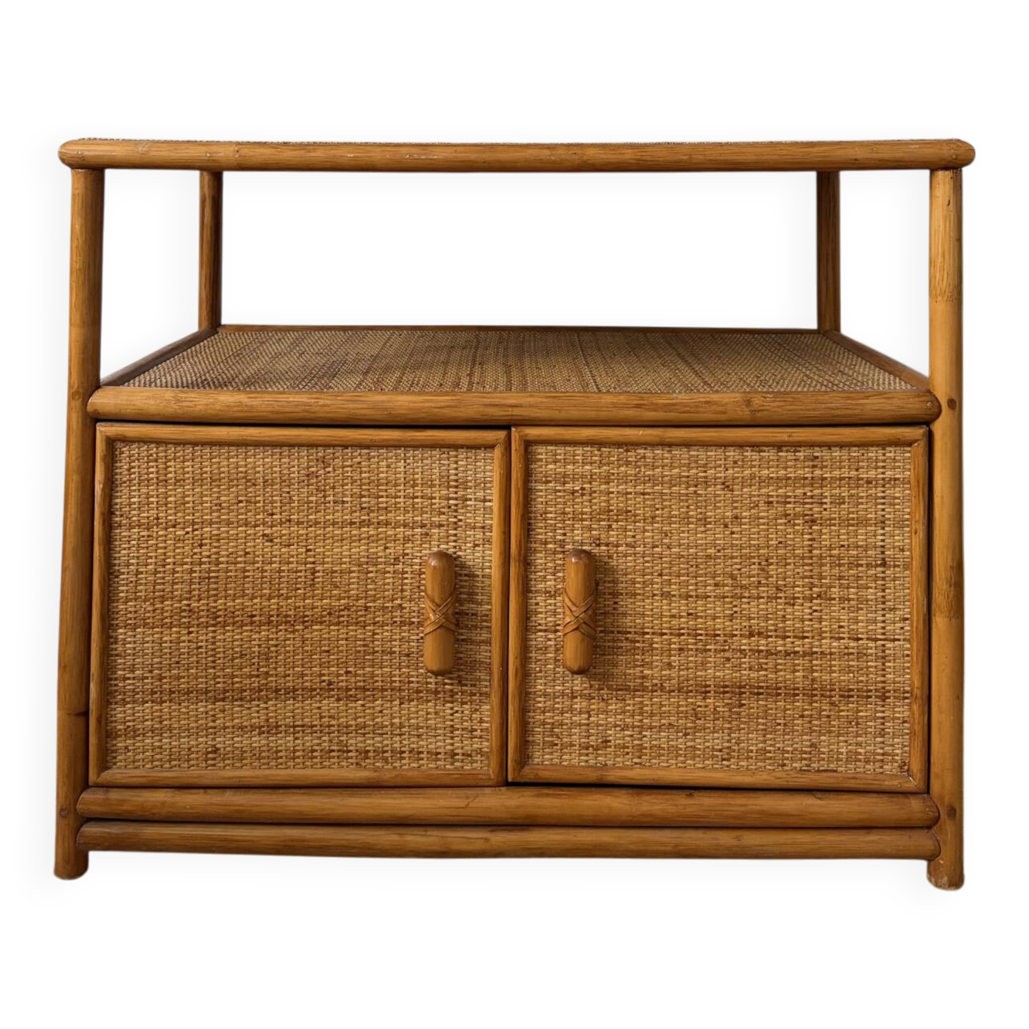 Vintage rattan sideboard