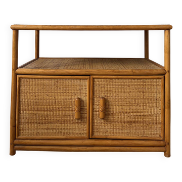 Vintage rattan sideboard