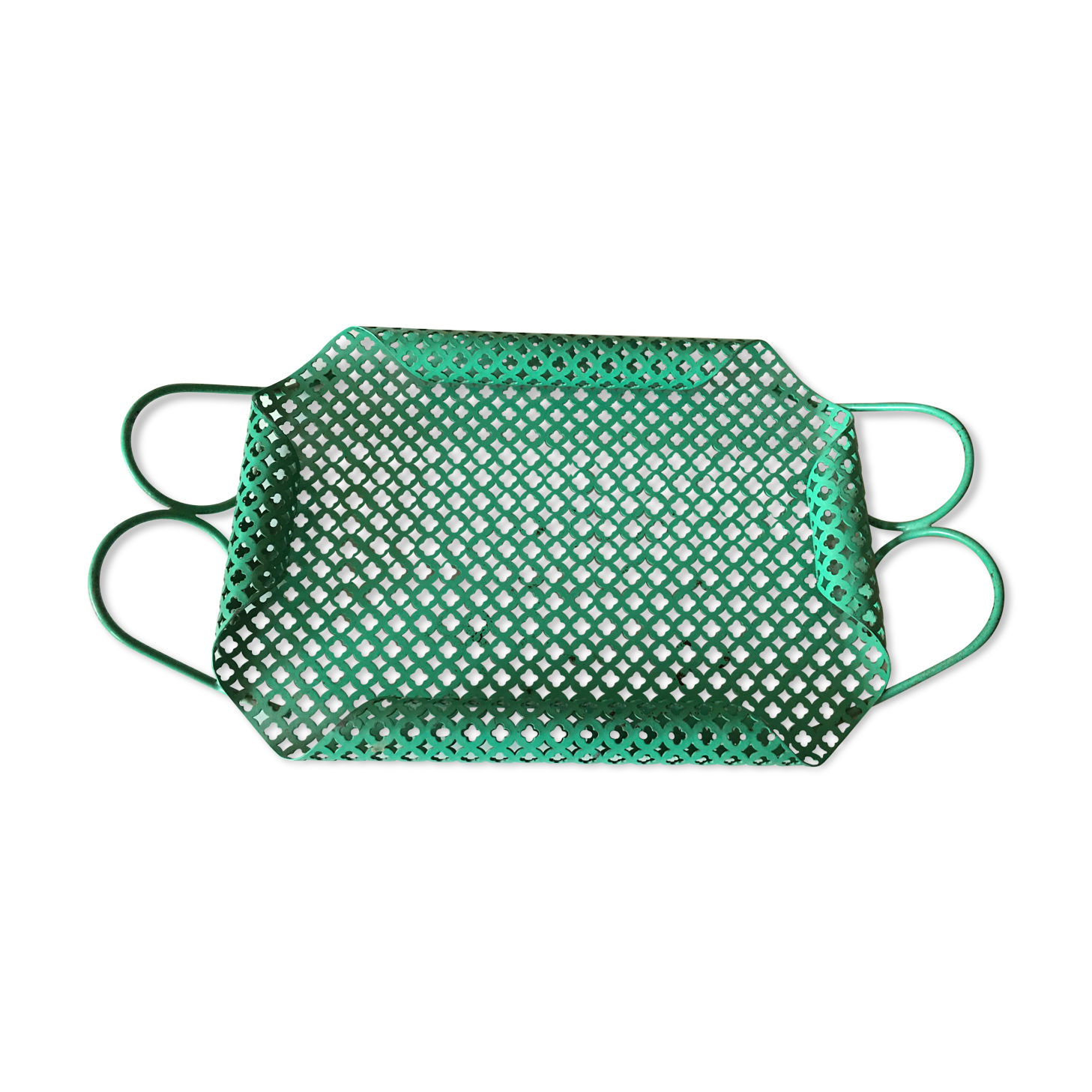 Mint perforated sheet metal tray