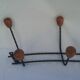 Metal and wood coat racks