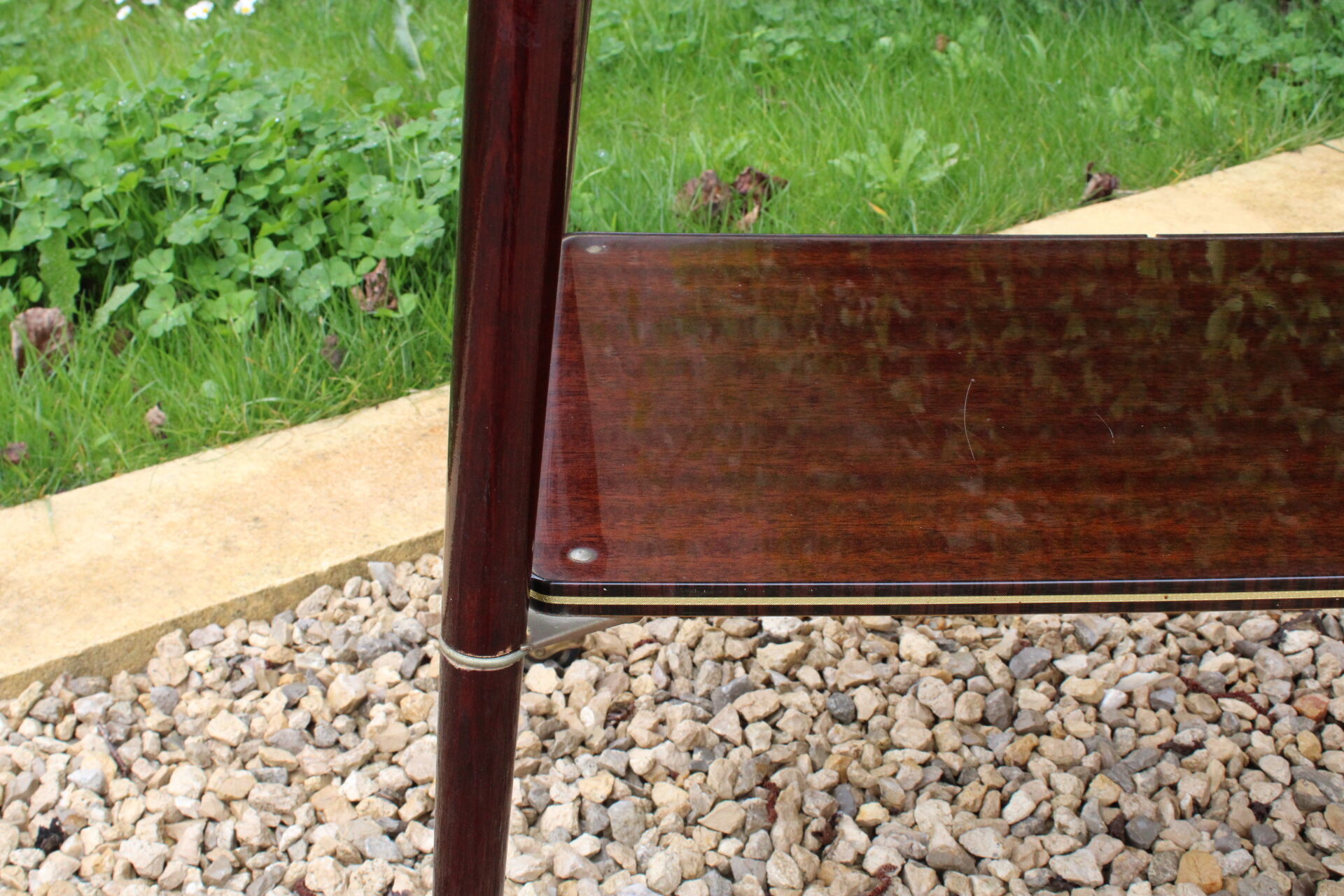 Vintage serving roller table
