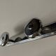 chrome Art Deco bathroom coat hook 57cm