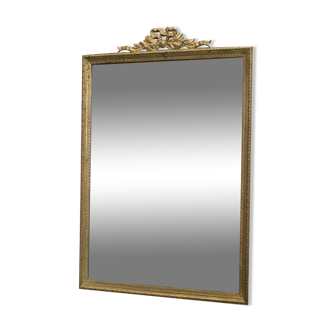 Mirror bronze frame 19th Louis 16 28.6x19cm