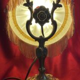 Lamp, marine wall light with pendulum, in bronze, early 20th century