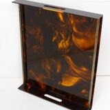 Large tortoiseshell resin tray
