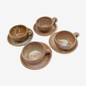 Set of cups and saucers ceramic