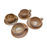 Set of cups and saucers ceramic