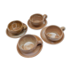 Set of cups and saucers ceramic