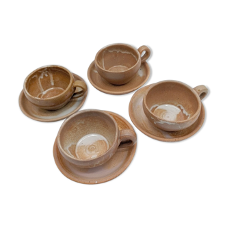 Set of cups and saucers ceramic