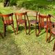 Set of 6 Thonet and Fishel bistro chairs, early 20th century