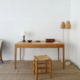 French Mid Century Wooden "N17" Stool by Charlotte Perriand, 1960s