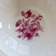 Vintage salad bowl in Limoges porcelain by Ahrenfeld – Pink floral decoration